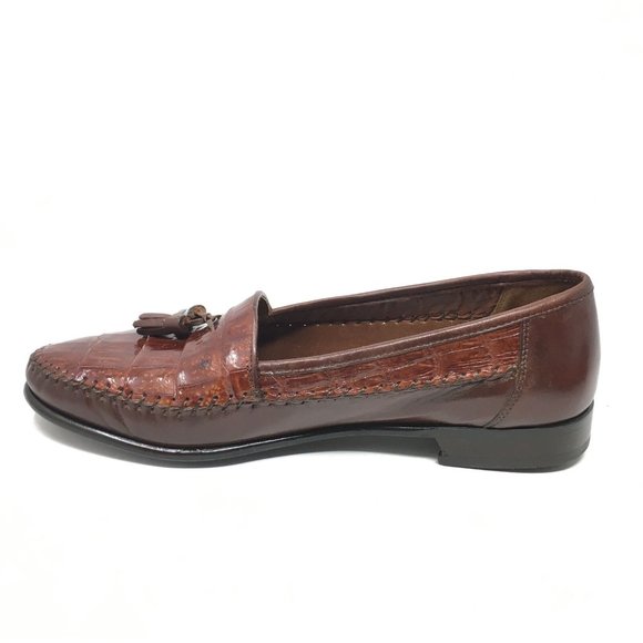 Belvedere Loafers Shoes Size 11.5 Brown Crocodile main image 9